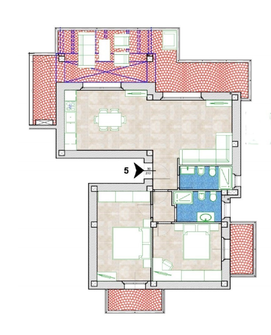 marina unita 5.jpg - Four-room apartment Carrara - photo 1
