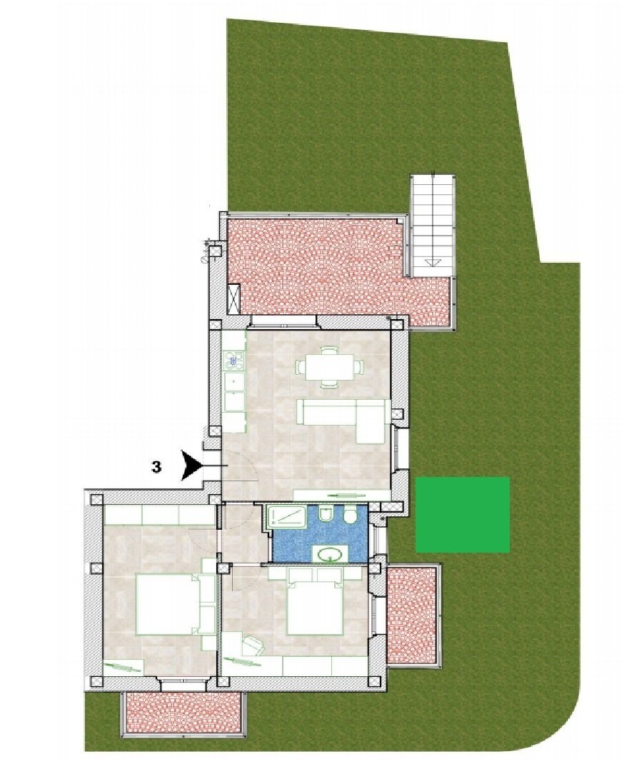 marina unita 3.jpg - Three-room apartment Carrara - photo 2