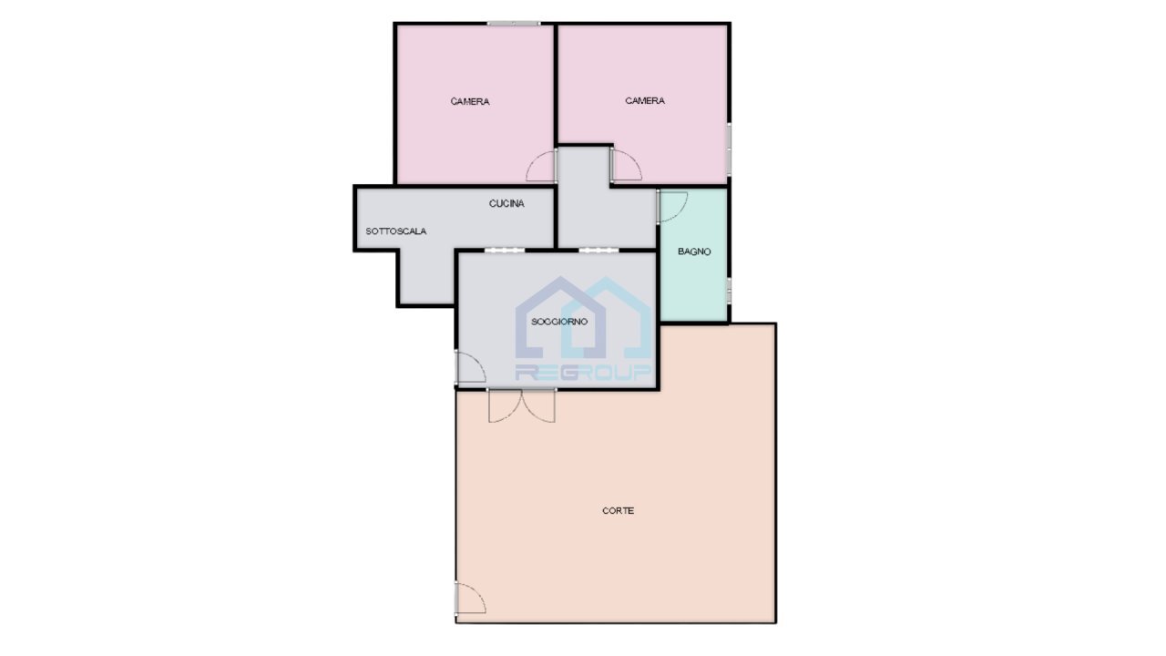 PLANIMETRIA - Four-room apartment Via Roma 53, Mioglia - floor plans 1