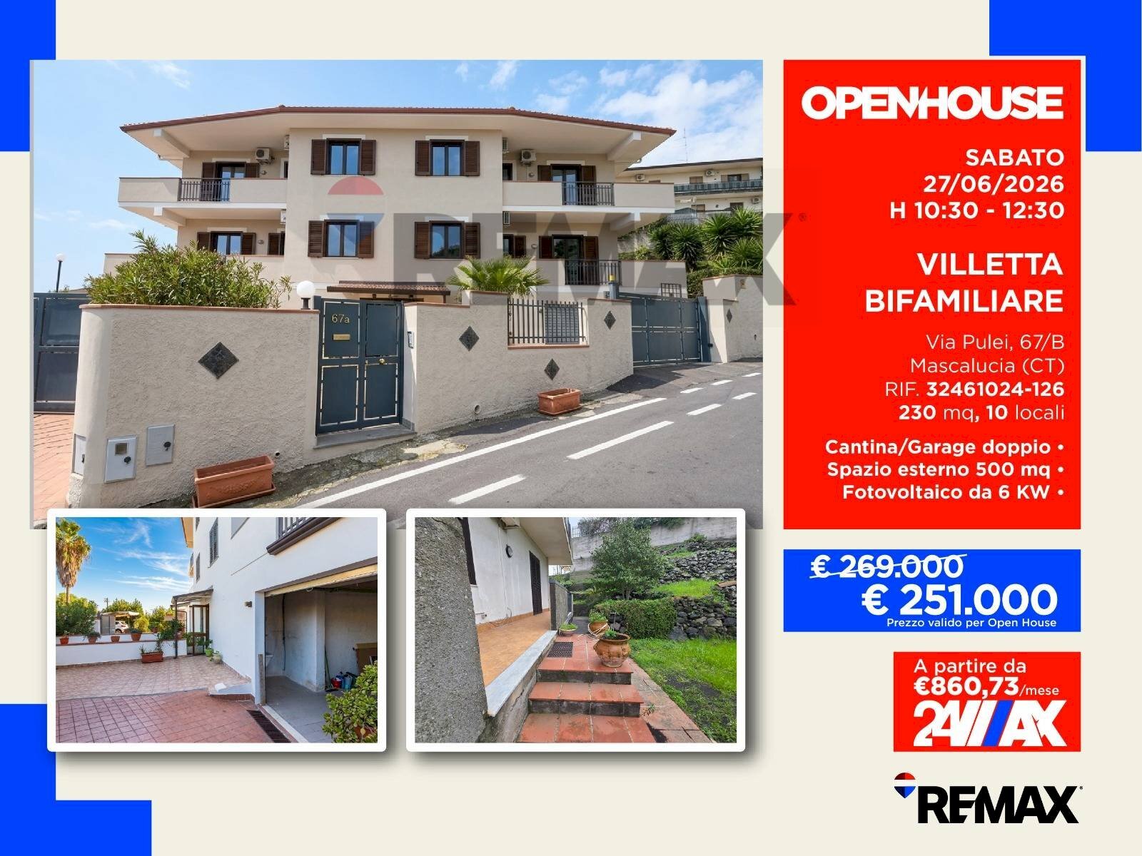 Casa all\'aperto - Semi-detached house Via Pulei
 
67/B, Mascalucia - photo 1
