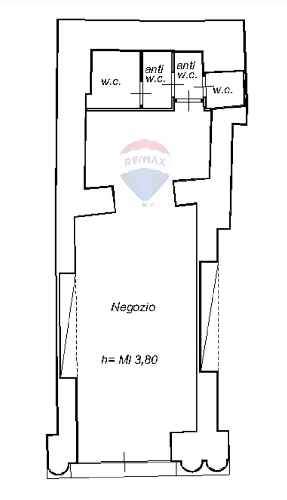 Pianta 2D - Locale Commerciale corso umberto
 
227, Taormina - planimetria 1