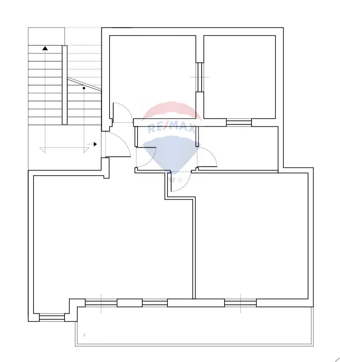 Pianta 2D - Trilocale via della verdura
 
7, Furci Siculo - planimetria 1
