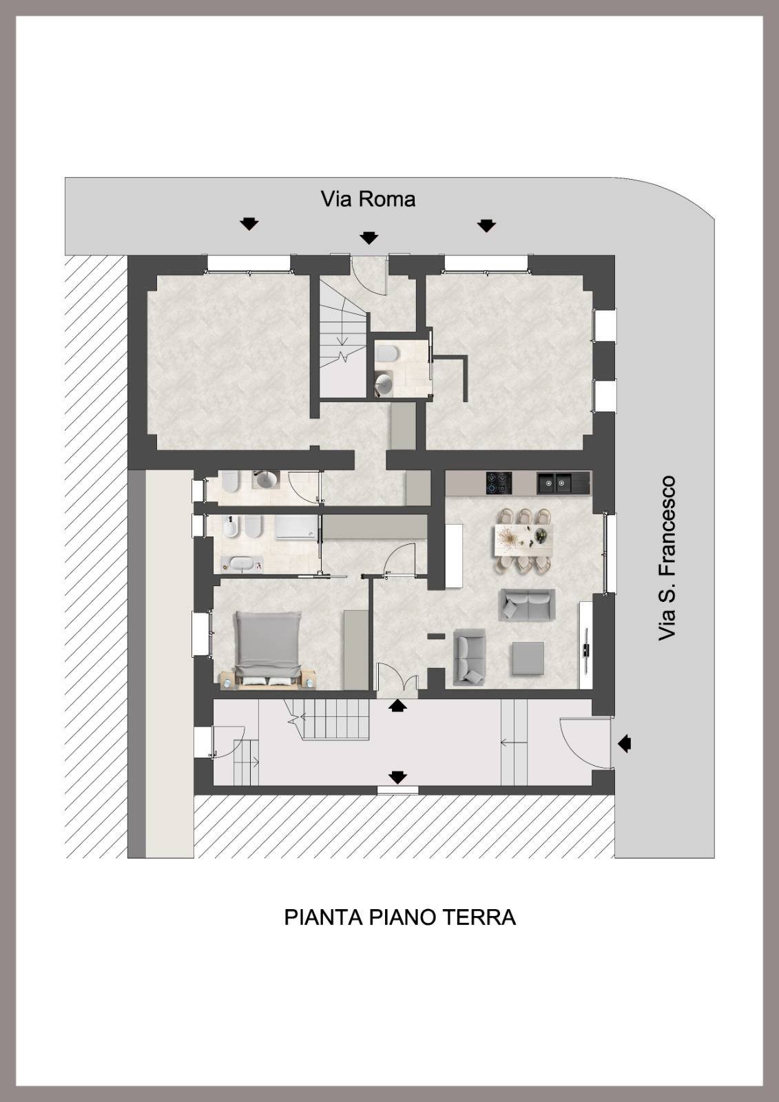 Foto 5 - Villa a Schiera Via San Francesco, Olbia - planimetria 1