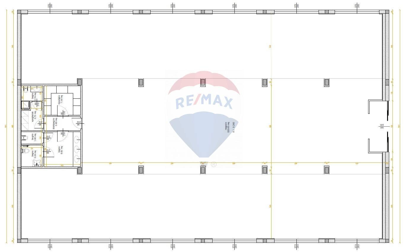 PLANIMETRIA LOCALE - Ufficio Loc. Parola, Fidenza - planimetria 1