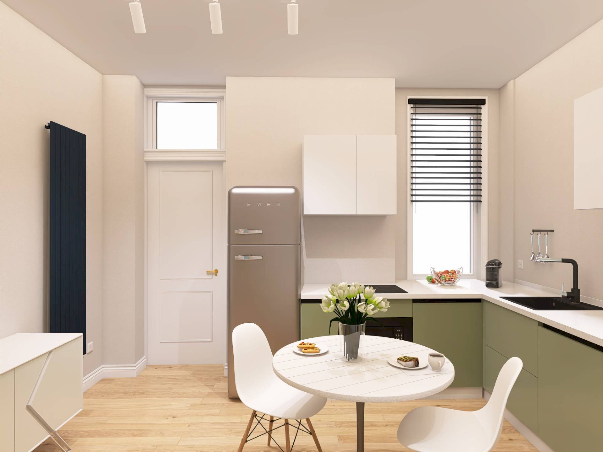 Soggiorno con cucina a vista - Two-room apartment VIA FIRENZE
 
25, Sesto San Giovanni - photo 1