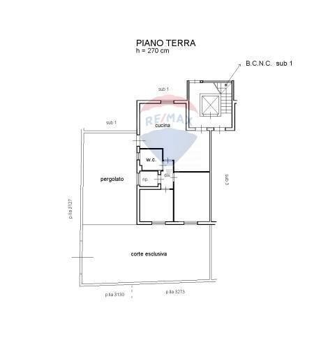 Pianta 2D - Appartamento Via Vito Cavataio, Terrasini - planimetria 1