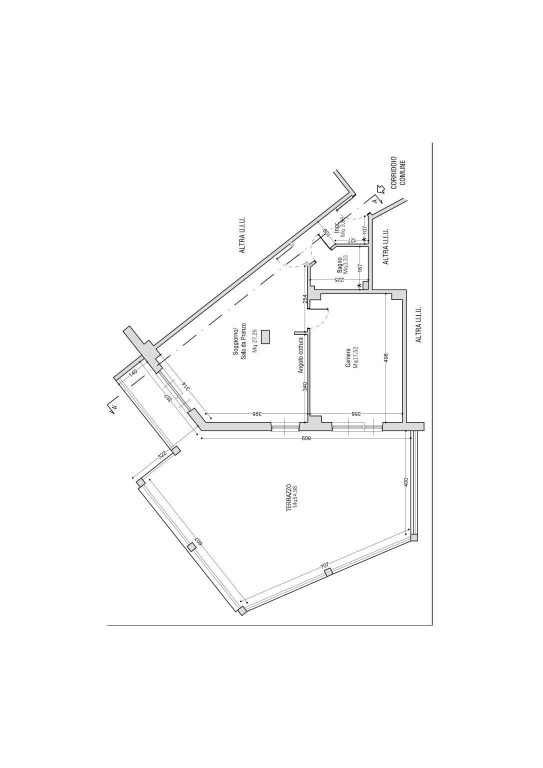 Bilocale via Giuseppe Augusto Levis, 40, Chiomonte - planimetria 1