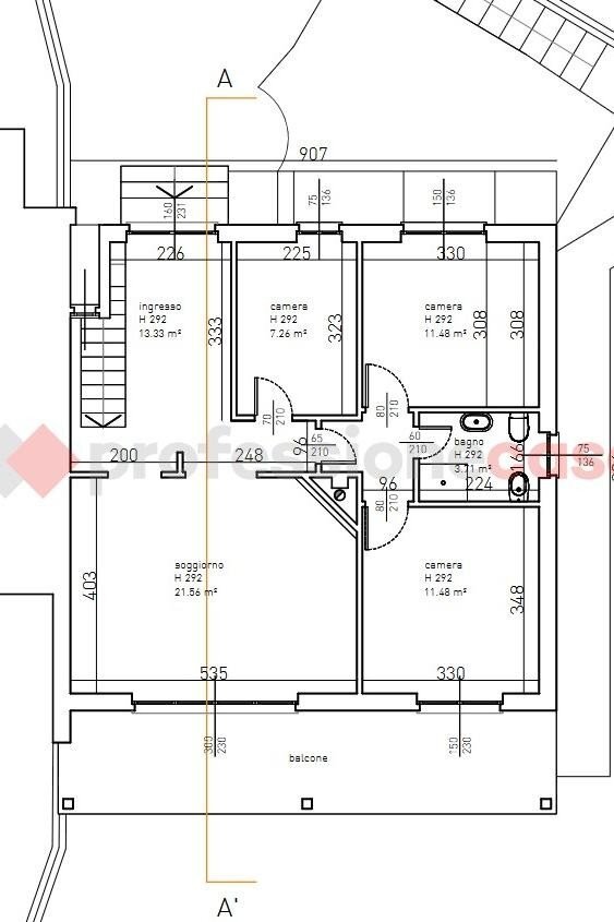 Villa via sant'albino, Stresa - floor plans 1
