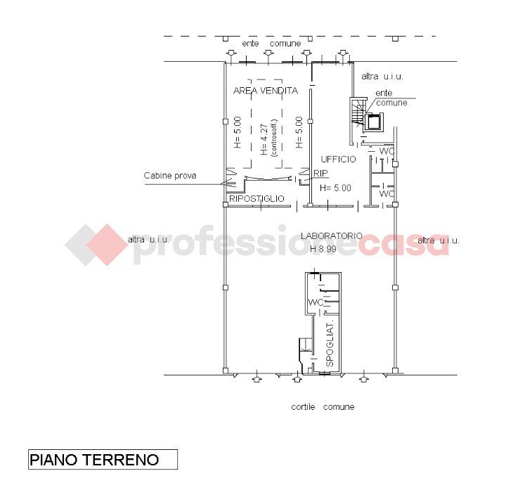 Capannone via torino, Trecate - planimetria 1