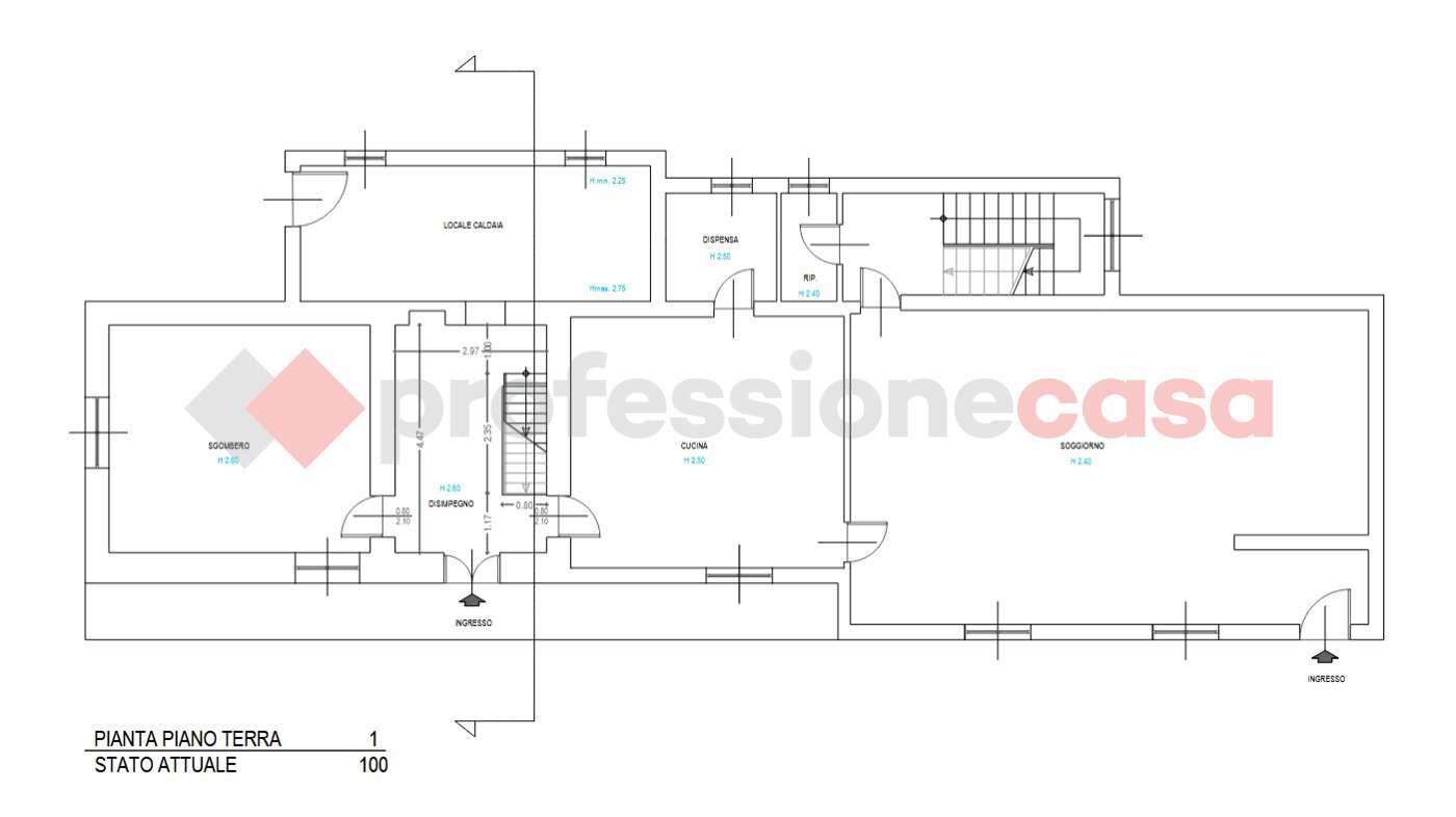 Rustico via cima motto, Arona - planimetria 1