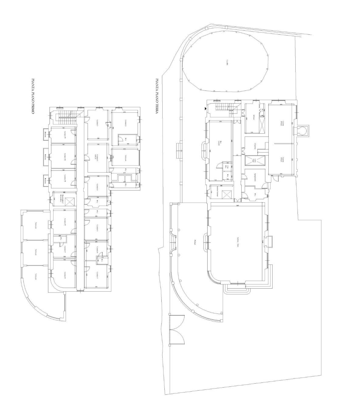 Stable - Palace Lungolago Giuseppe Argenti, 9, Bracciano - floor plans 1