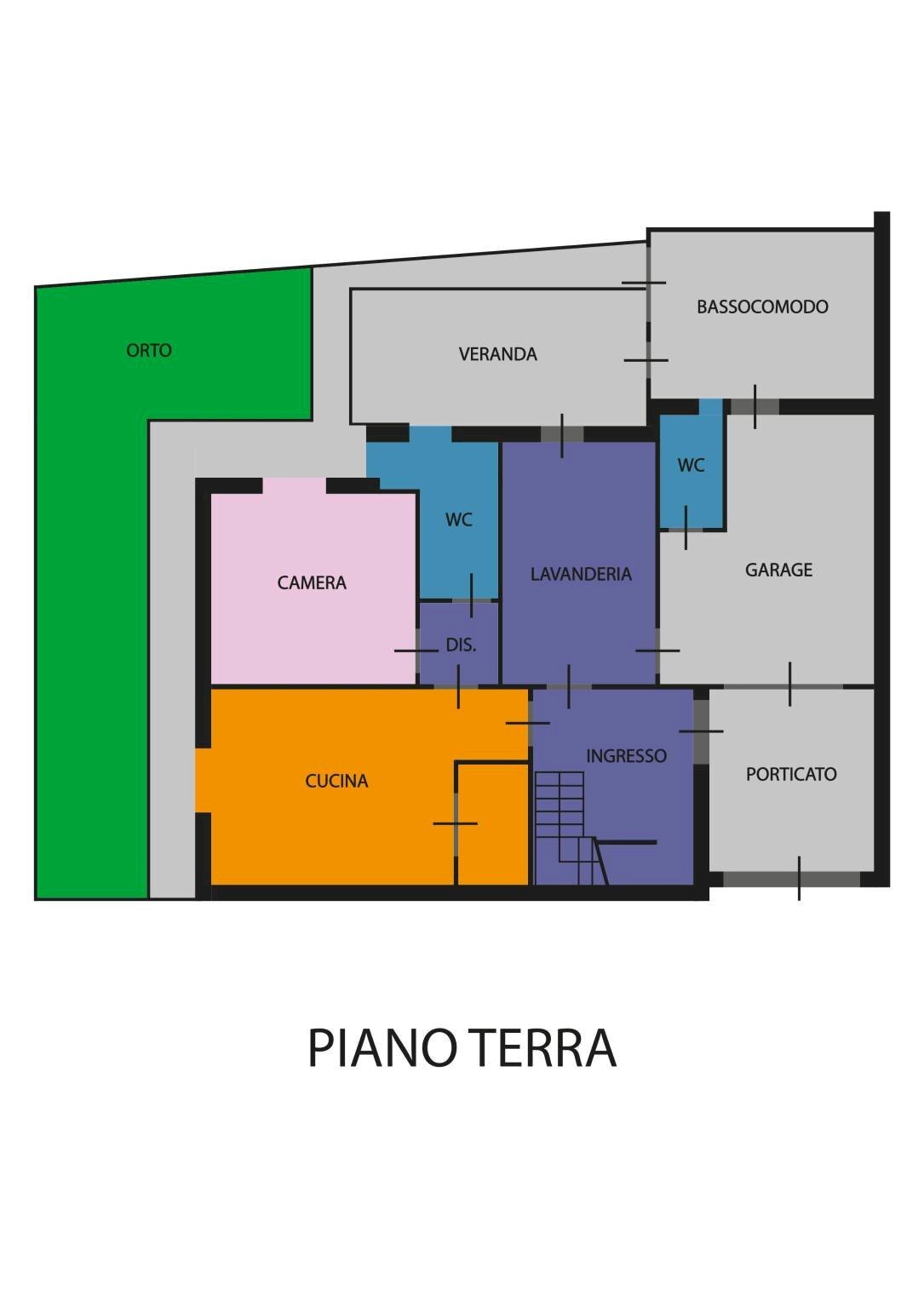 Villa via Senigallia, Ravenna (neighborhood Ponte Nuovo) - floor plans 1