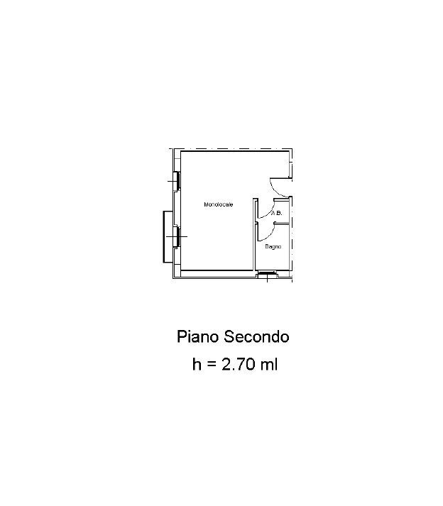 Planimetria.jpg - One-room apartment San Benedetto del Tronto - floor plans 1