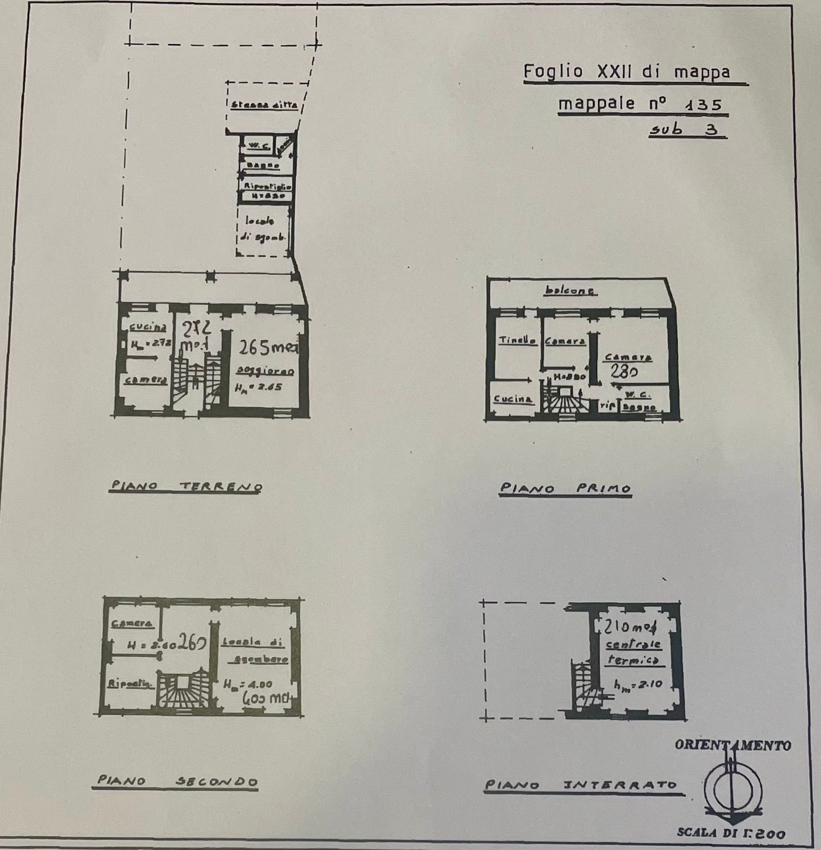 Casa semi indipendente Via Castellazzo, 27, Caravino - planimetria 1