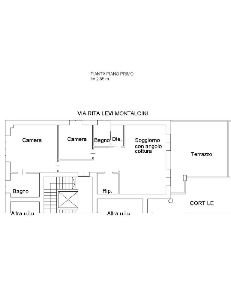Quadrilocale Corso Susa, Rivoli - planimetria 1