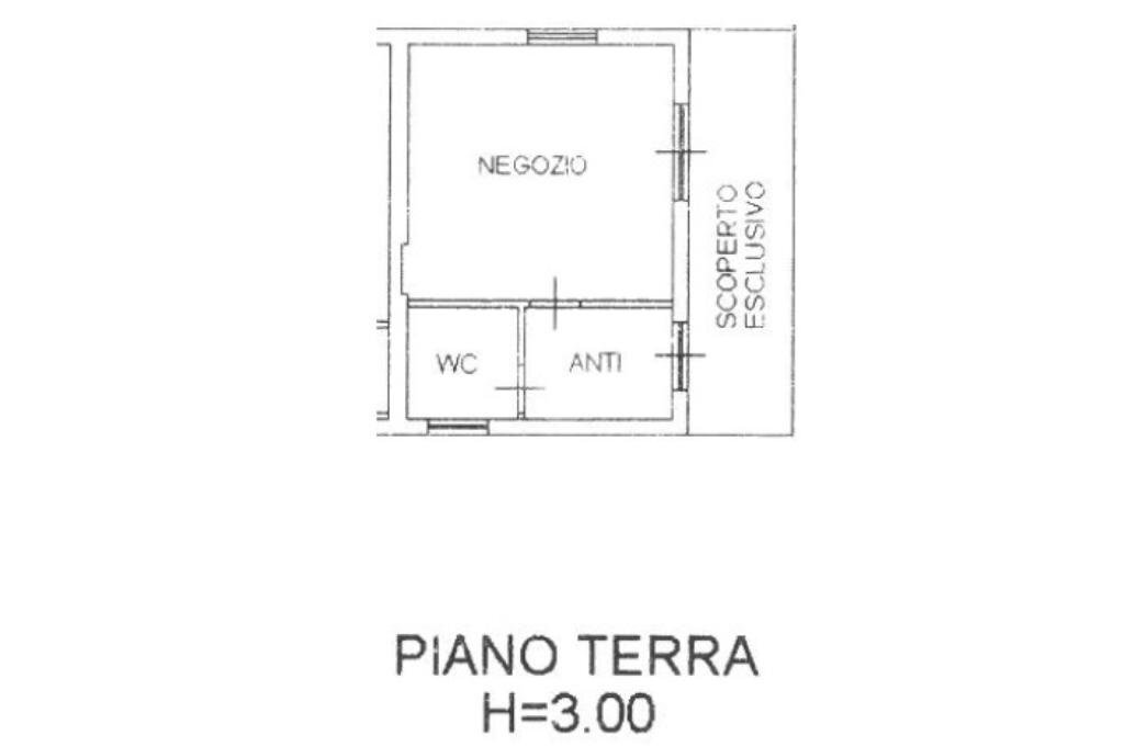 Negozio via roma, Tavullia - planimetria 1