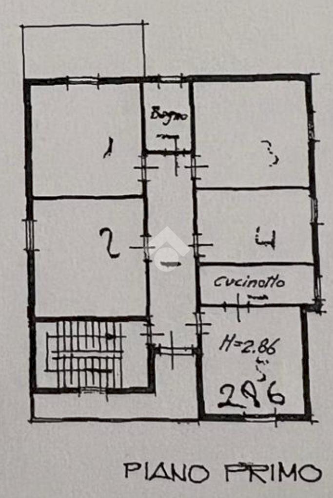 Quadrilocale Via Chiesa Vecchia, Carpi - planimetria 1