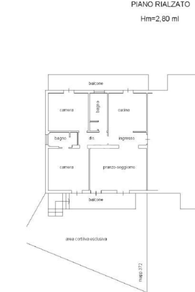 Three-room apartment Via Giardini Sud, Formigine - floor plans 1