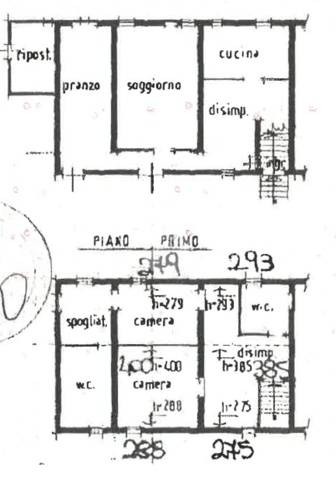 Rustico Via tre martiri, San Mauro Pascoli - planimetria 1