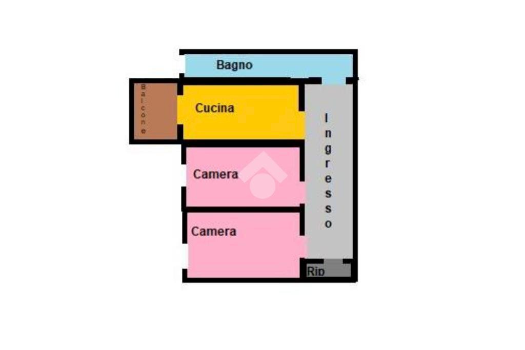 Trilocale Corso vercelli, Torino (zona Rebaudengo) - planimetria 1