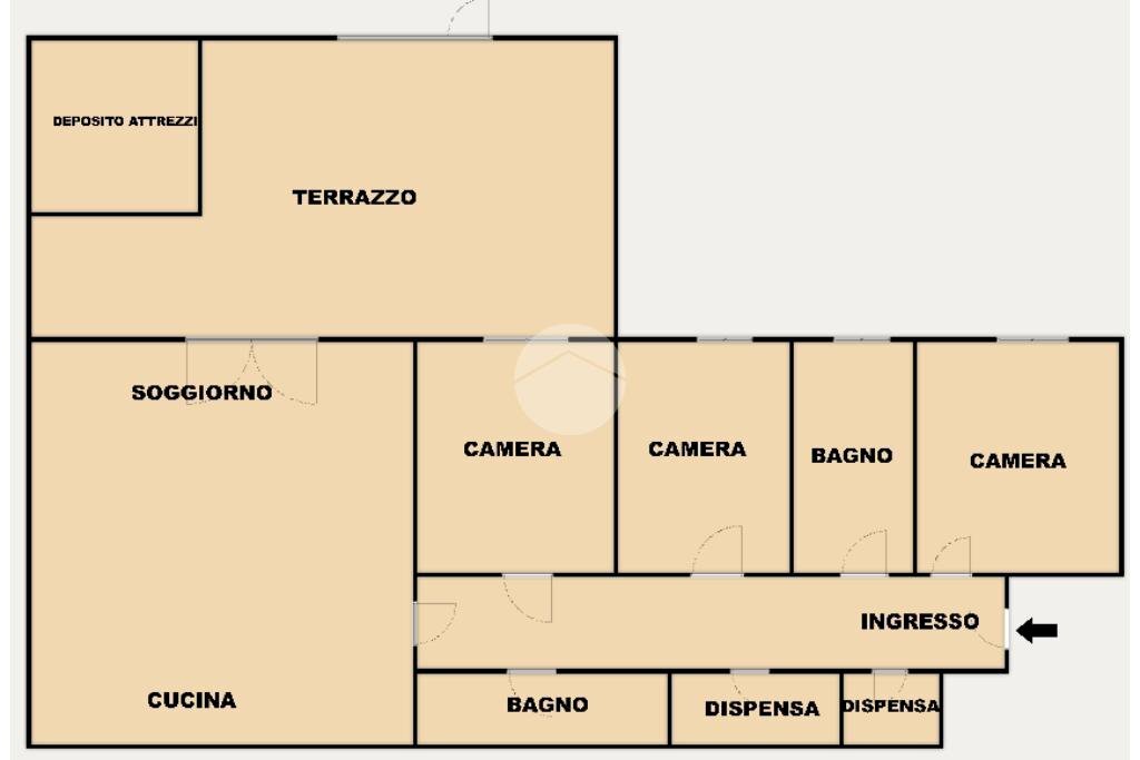 Apartment Via Sergio Piombelli, Genova (neighborhood Certosa) - floor plans 1