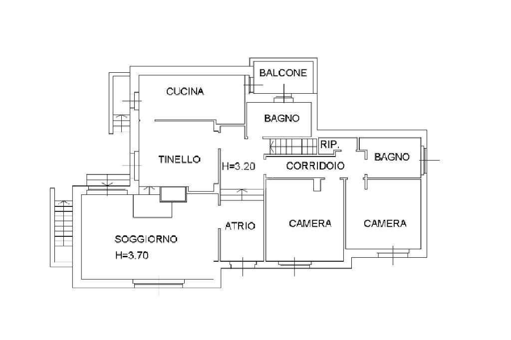 Villa Via Grancia, hamlet Grancia, Lainate - floor plans 1