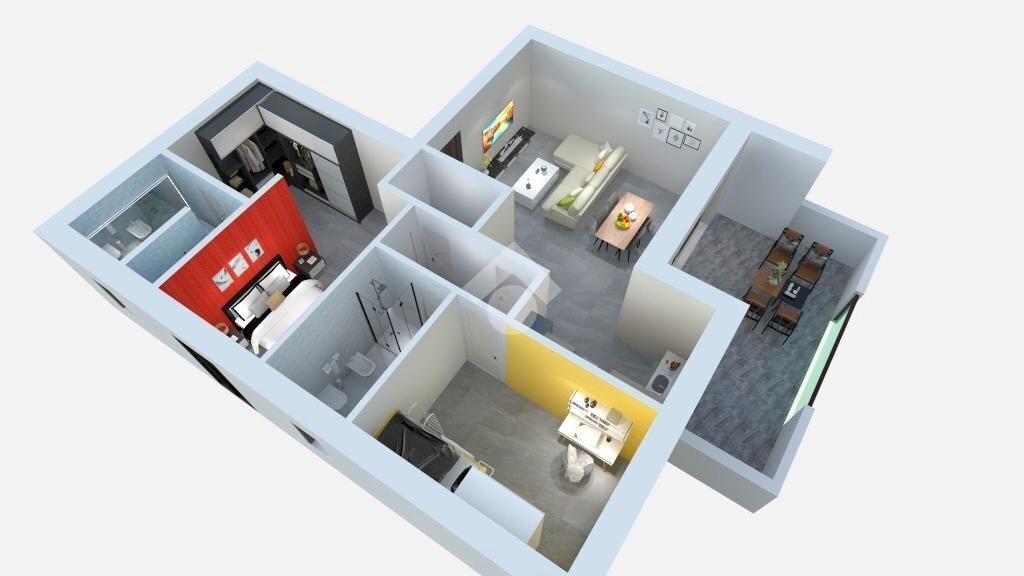 Three-room apartment Via Cristoforo Colombo, Sedriano - floor plans 1