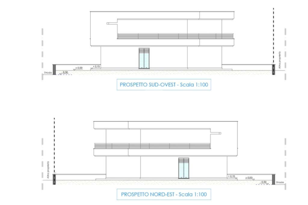 Portion of a house Via Paolo VI, Cherasco - floor plans 1