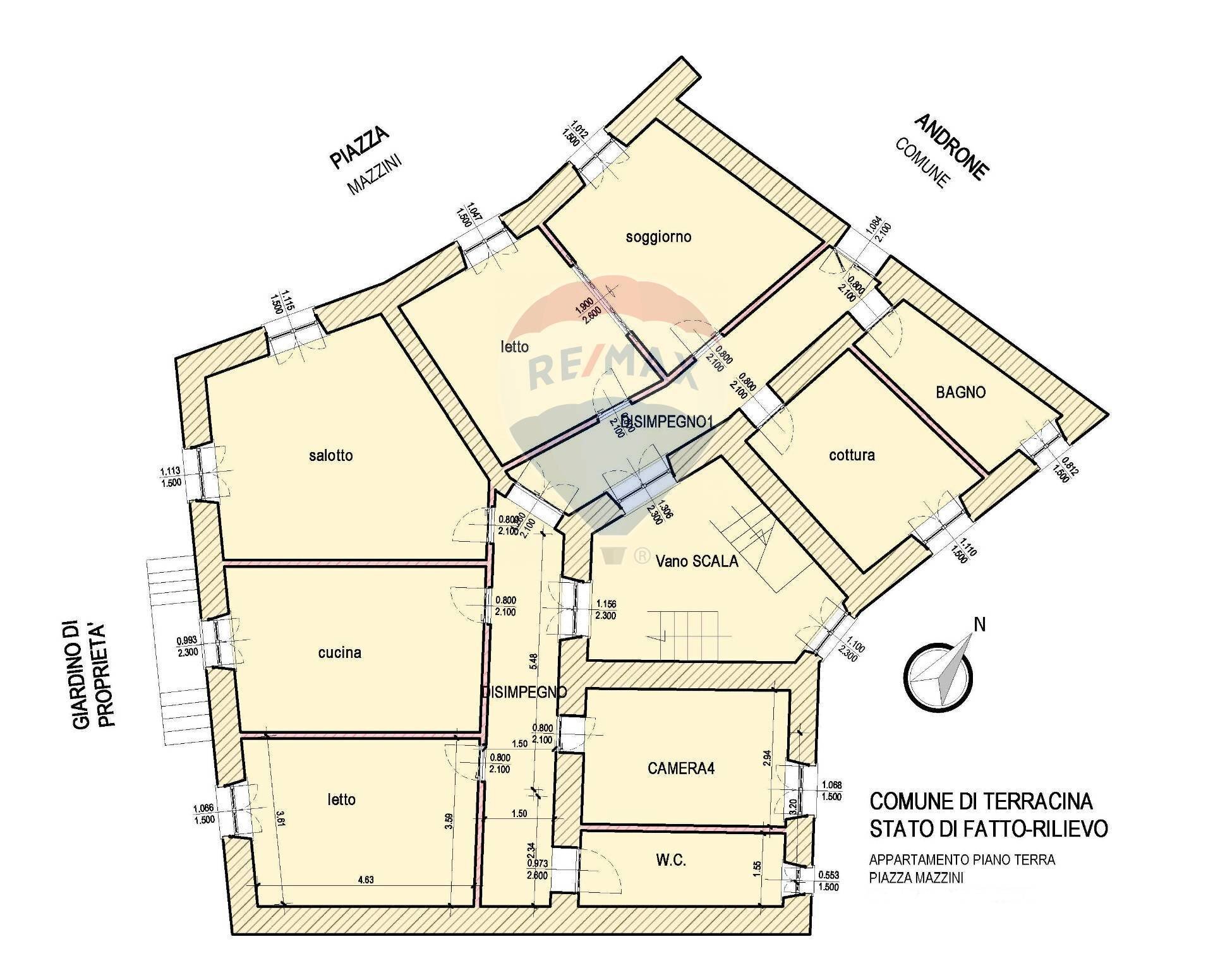 Pianta 2D - Apartment Piazza Mazzini
 
1, Terracina - floor plans 1
