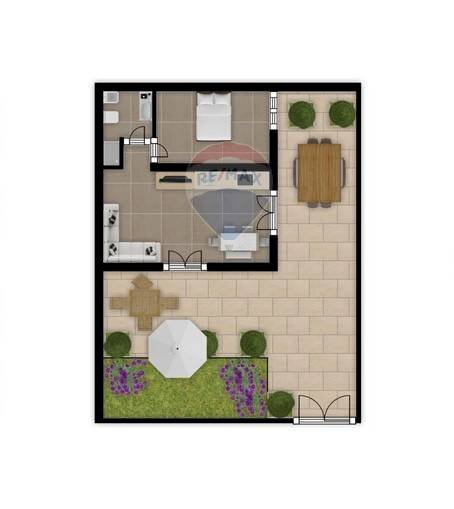 Pianta 2D - Three-room apartment VIA BONIFICATORI DELLA PALUDE PONTINA
 
18, Terracina - floor plans 1