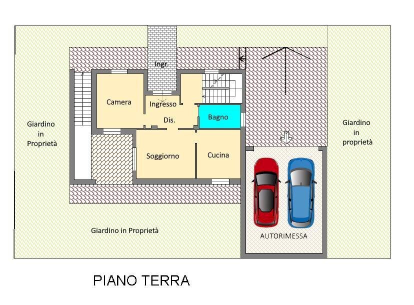 Foto 51 - Casa semi indipendente via DEGLI ULIVI, Gallarate - planimetria 1