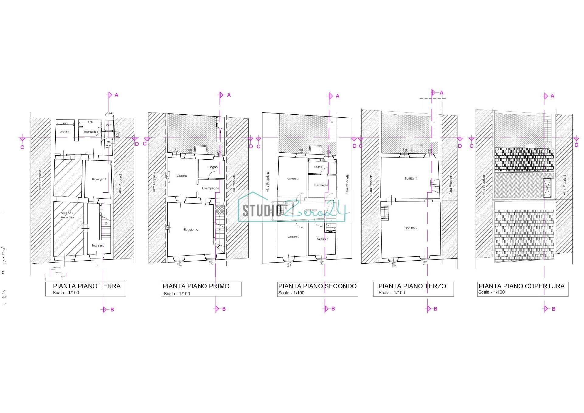 Foto 41 - Casa semi indipendente Via Guglielmo Marconi, Seravezza - planimetria 1