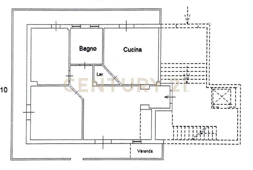planimetria corso indipendenza 230.jpeg - Trilocale Corso Indipendenza 230, Catania - planimetria 1