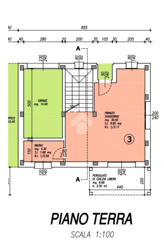 Villa Villa singola Via J. Del Rio, Montecchio Emilia - planimetria 1