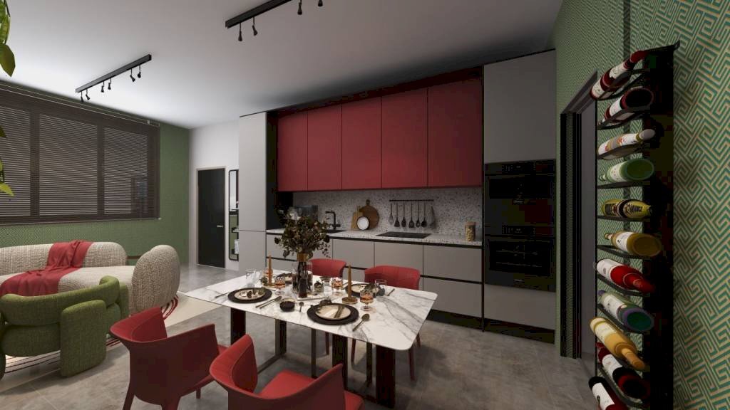 Sala da pranzo - Trilocale piazza Perino, Volpedo - foto 2