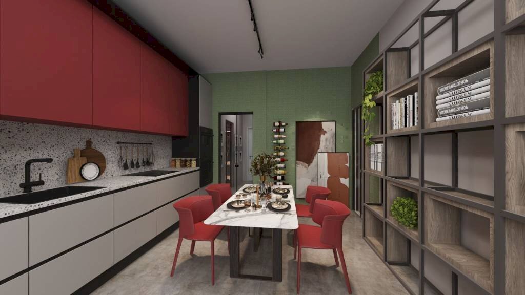 Sala da pranzo - Trilocale piazza Perino, Volpedo - foto 3