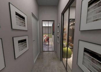 Corridoio - Trilocale piazza Perino, Volpedo - foto 13