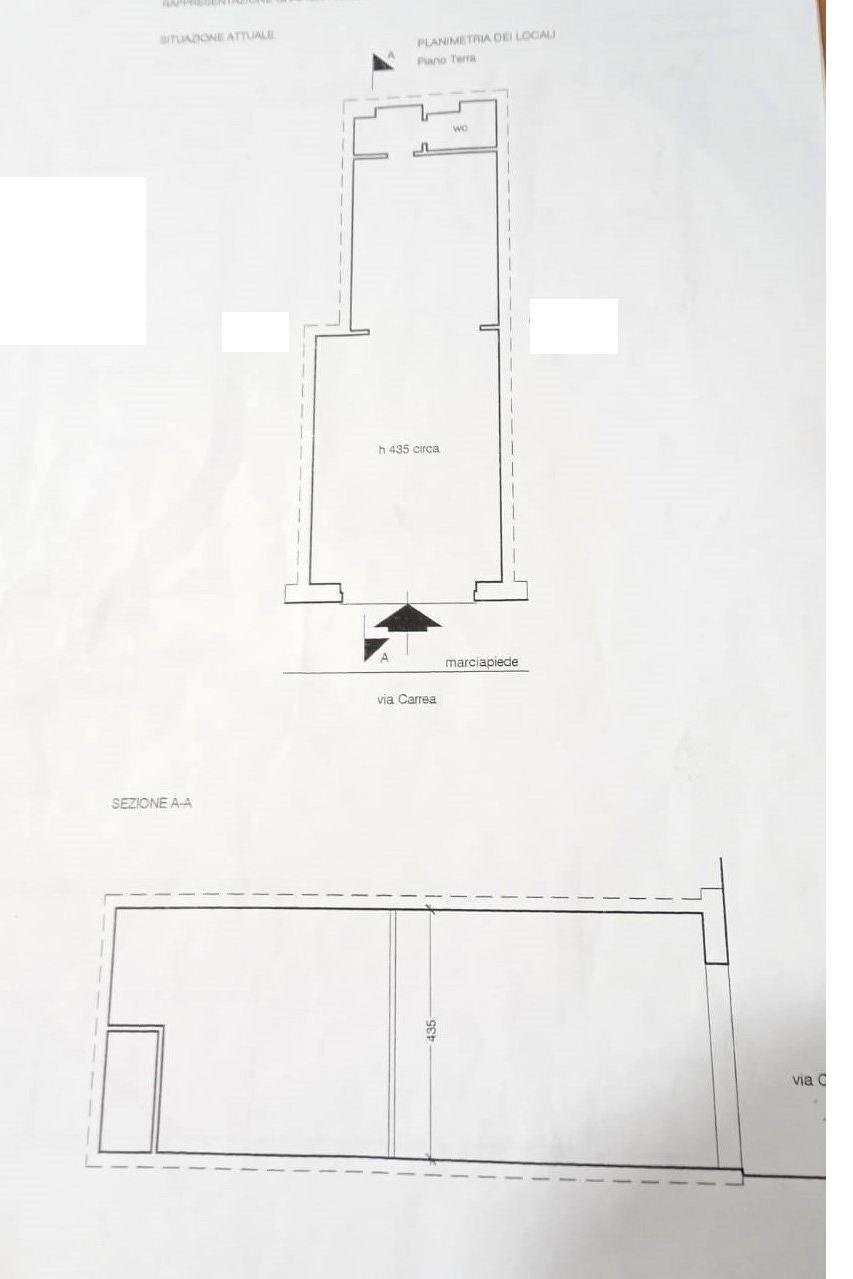 Negozio via Bartolomeo Carrea, 21r, Genova (zona Sampierdarena) - planimetria 1