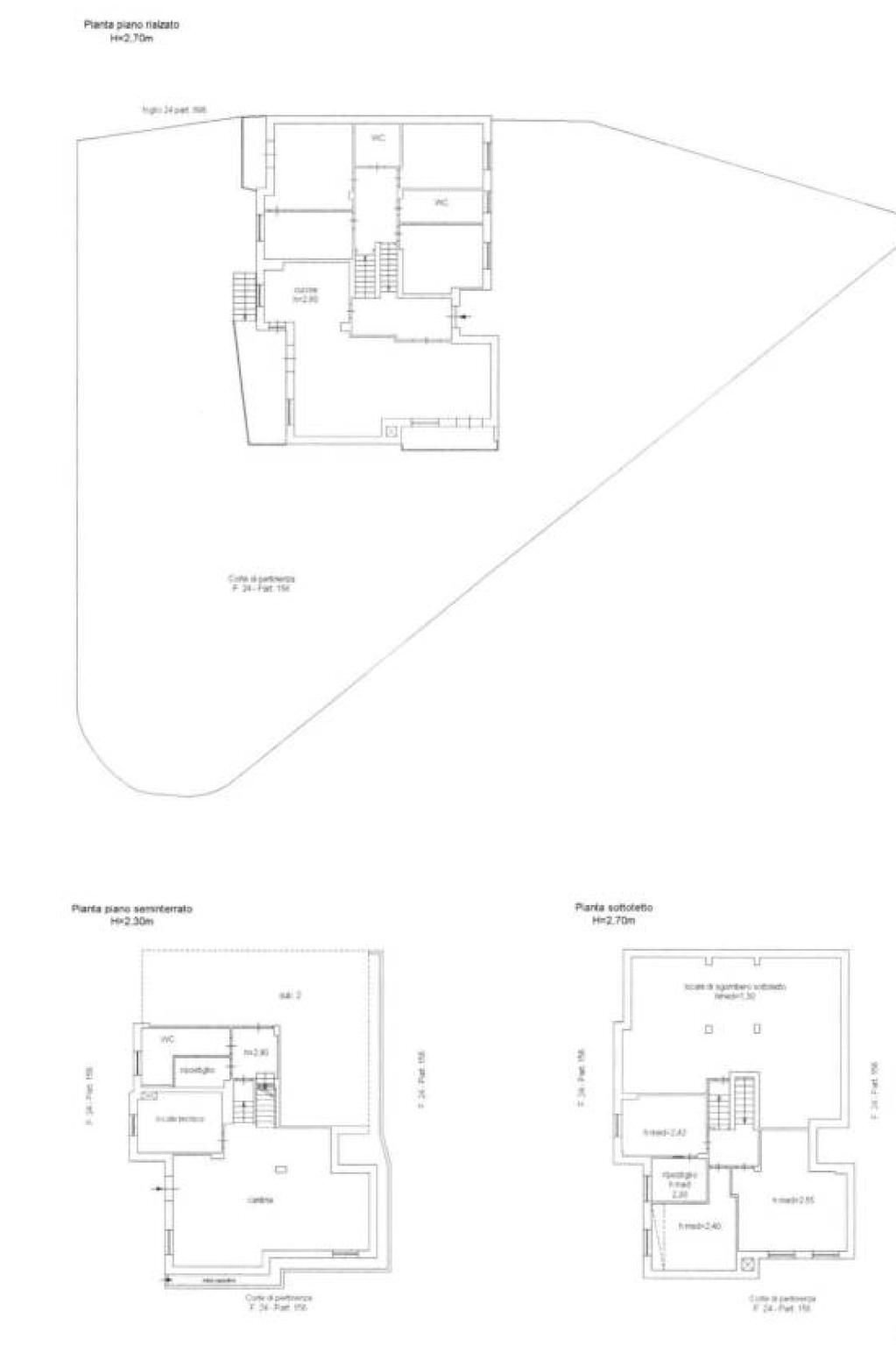 Terraced Villa strada Cantone Bonino, 15e, hamlet Vandorno, Biella - floor plans 1