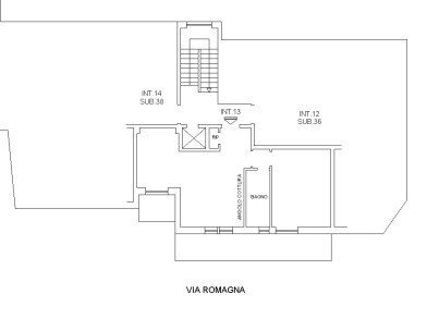 Two-room apartment at auction via Romagna, 51, Genova (neighborhood San Teodoro) - floor plans 1