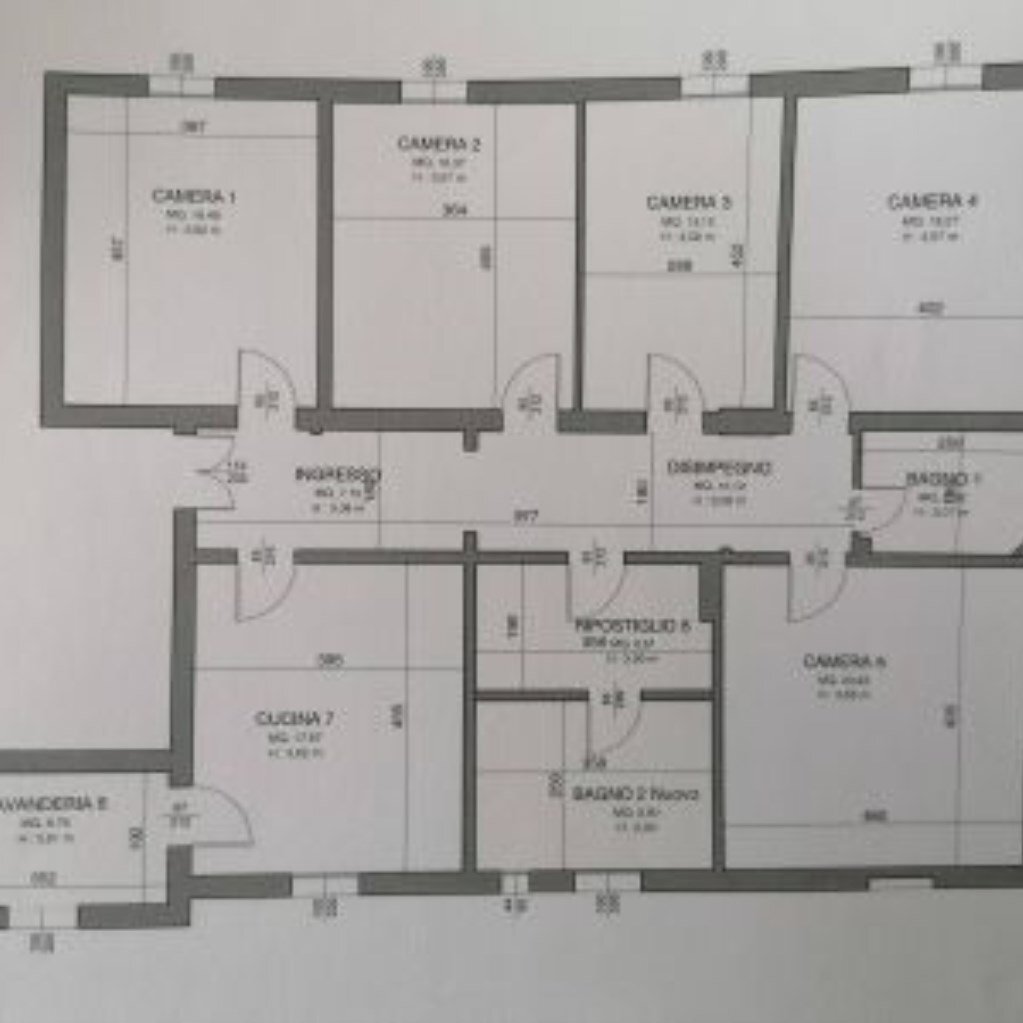 Apartment Via Loderingo degli Andalò, 2, Bologna (neighborhood Centro Storico) - floor plans 1