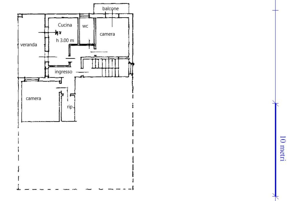 Trilocale Via Roma, Cafasse - planimetria 1