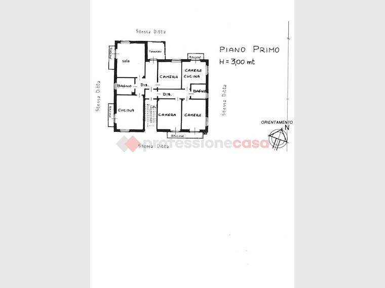 Apartment via vigone, 46, Cavour - floor plans 1