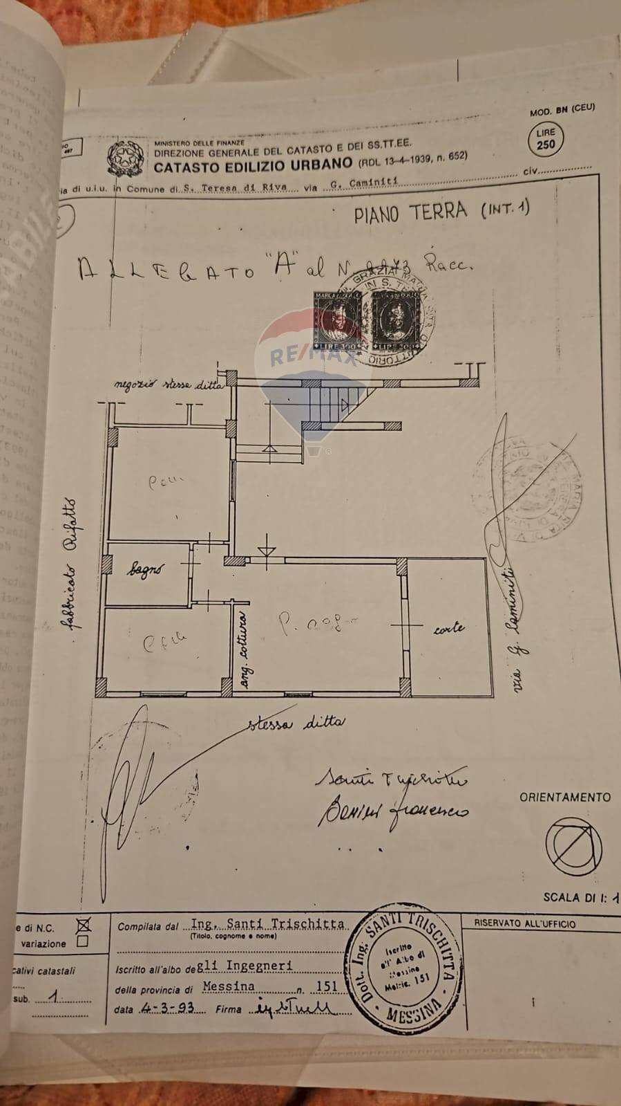 Pianta 2D - Trilocale via Caminiti
 
3, Santa Teresa di Riva - planimetria 1