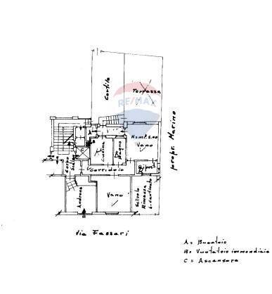 Pianta 2D - Trilocale via fassari
 
14, Catania - planimetria 1