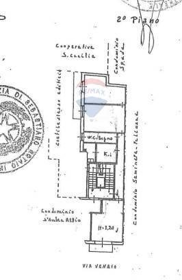 Pianta 2D - Trilocale Via Veneto
 
20, Acireale - planimetria 1