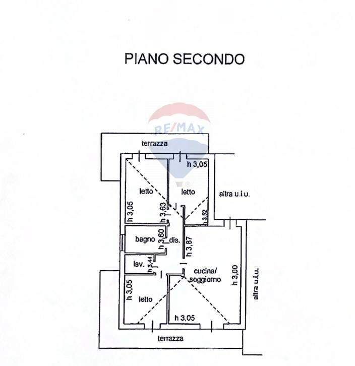 Pianta 2D - Quadrilocale Via Villascassa
 
82, Viadana - planimetria 1