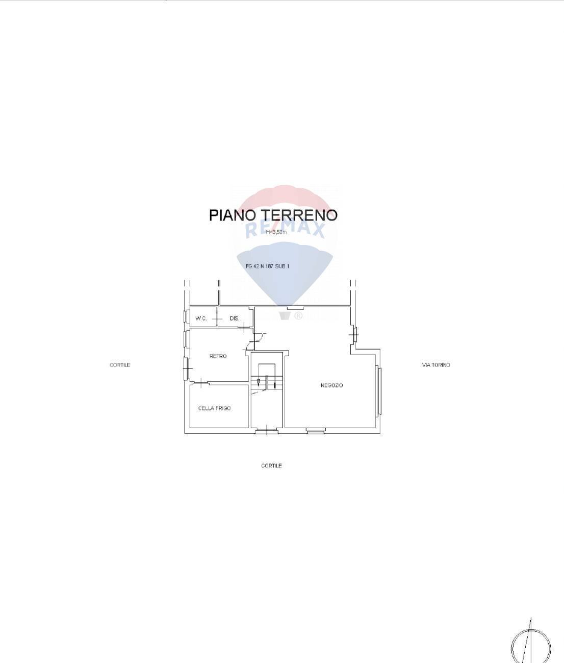 Pianta 2D - Negozio via Torino
 
32, Scalenghe - planimetria 1