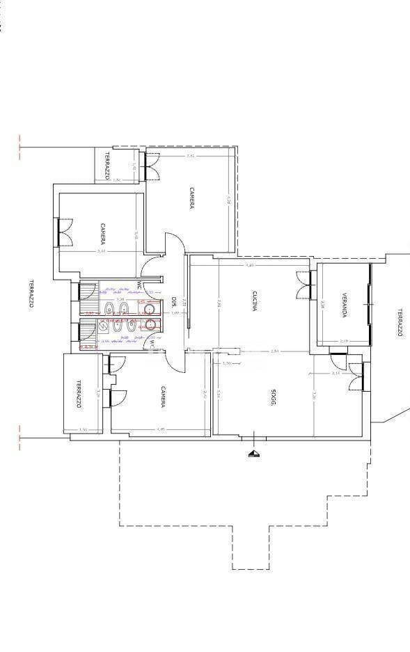 Foto 12 - Appartamento Via Battello
 
snc, Catania - planimetria 1