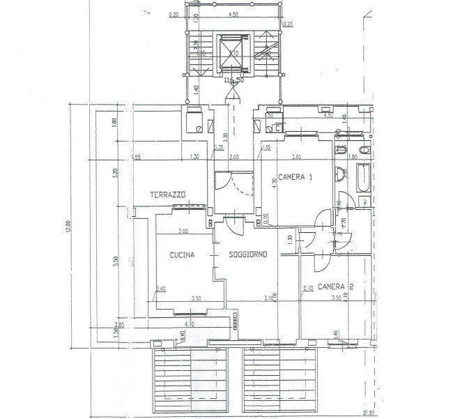 Attico Alba - planimetria 1